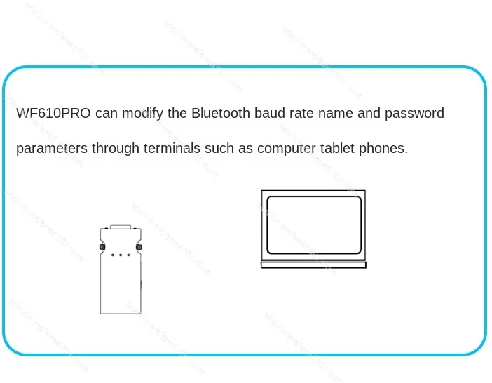 WF610PRO RS232 Wireless Serial Bluetooth Adapter SPPBLE Dual Mode Bluetooth Module