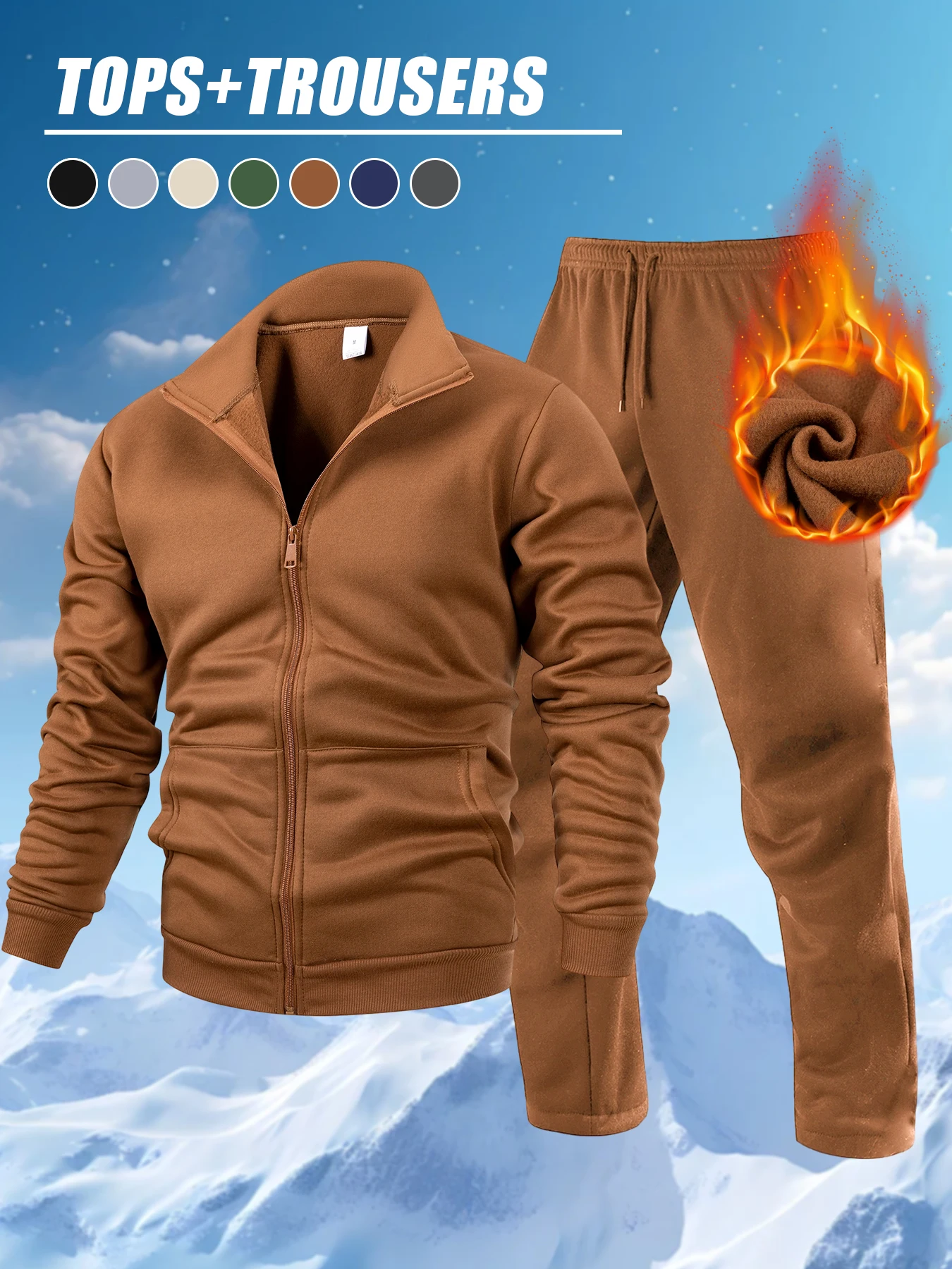 New Autumn Men's Sportswear Jogging Suit Fashion Casual Zipper Jacket Sweatpants Two-piece Set Daily Sports Simple Tracksuit