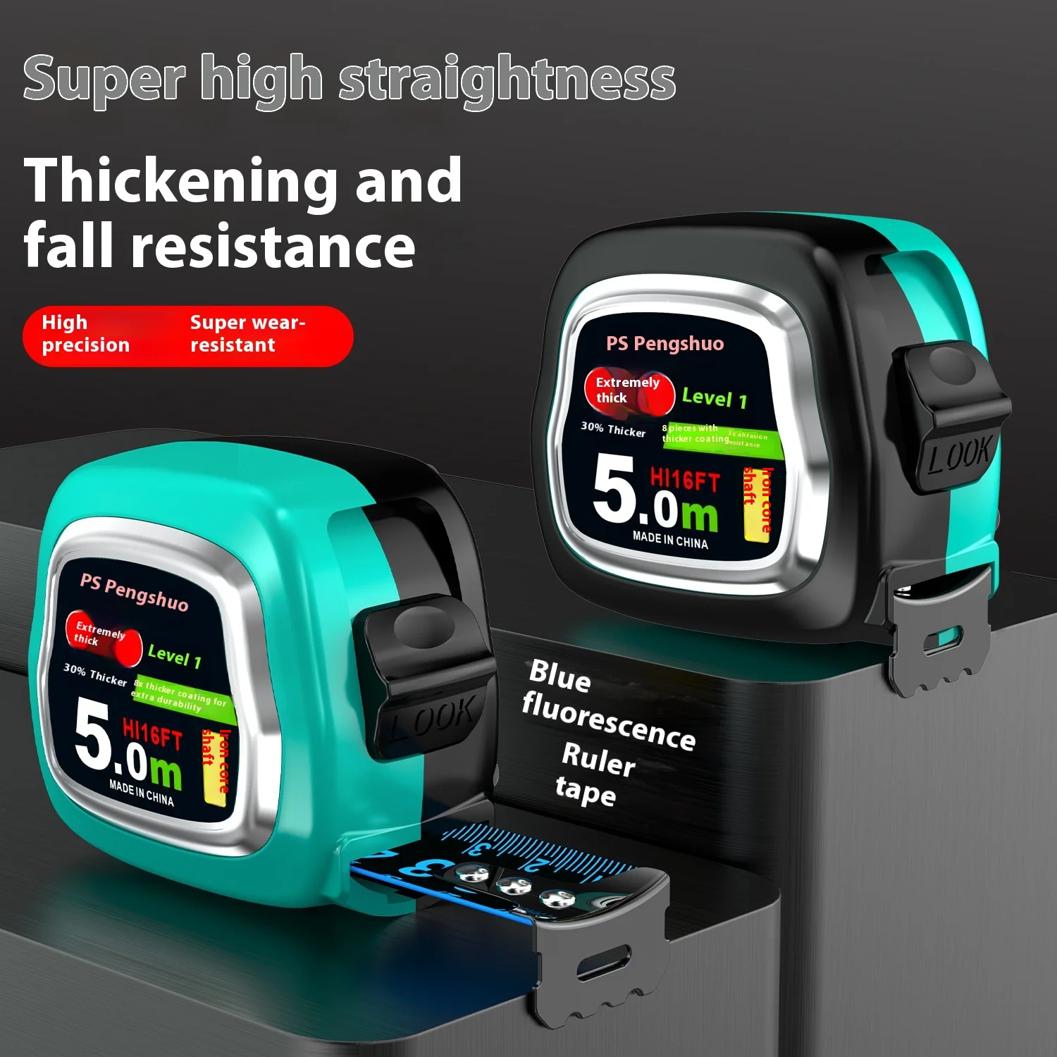 

Thickened Hard Ruler Mini Home Use Anti-Fall Wear-Resistant Tape Measure for Household Projects