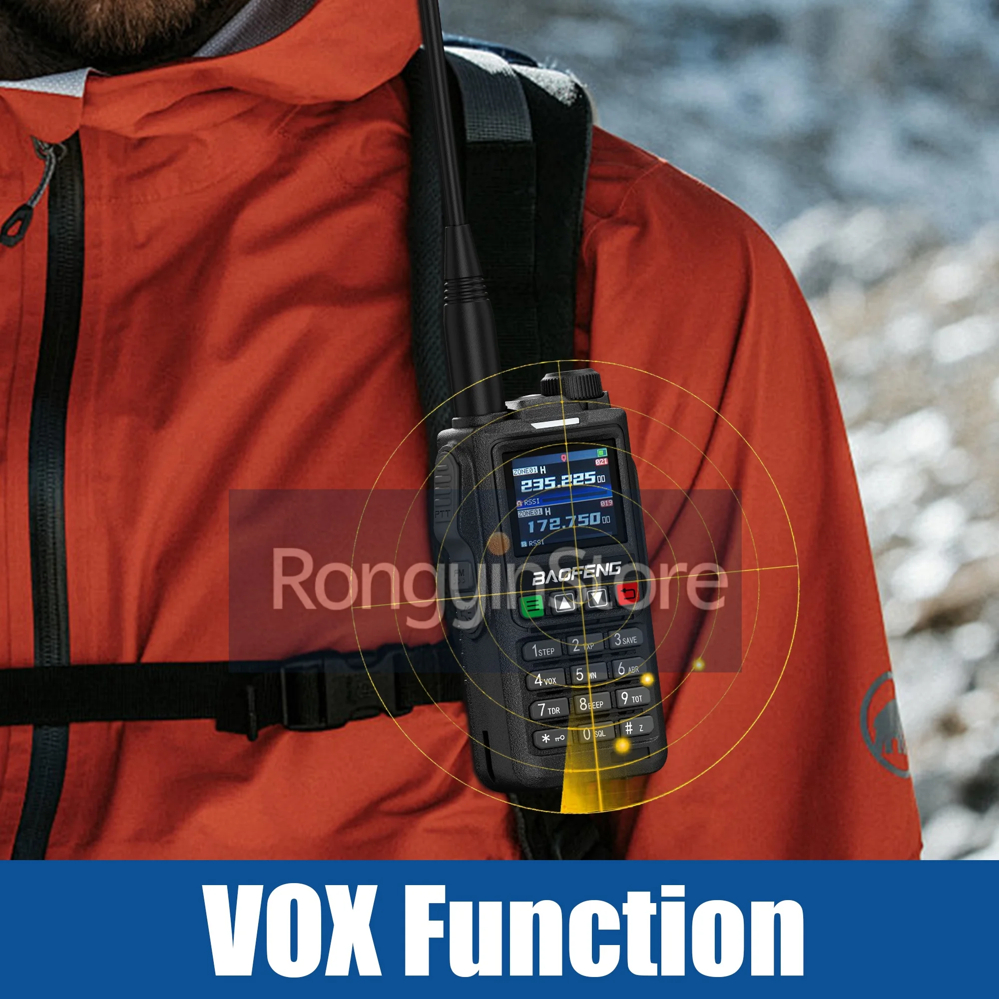 BAOFENG UV-18H GPS 6-bands hamradio NOAA USB-C/desktop opladen Tweerichtingsradio Lange afstand Draadloze kopieerfrequentie Walkie-talkies