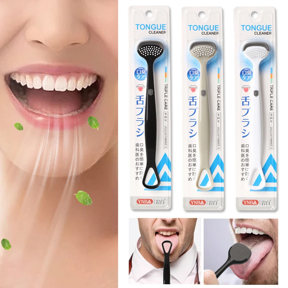 New Adult Tongue Scraper Double-sided Scraper For Tongue Cleaning Fresher Breath Tongue Cleaner Oral Hygiene Care Supplies