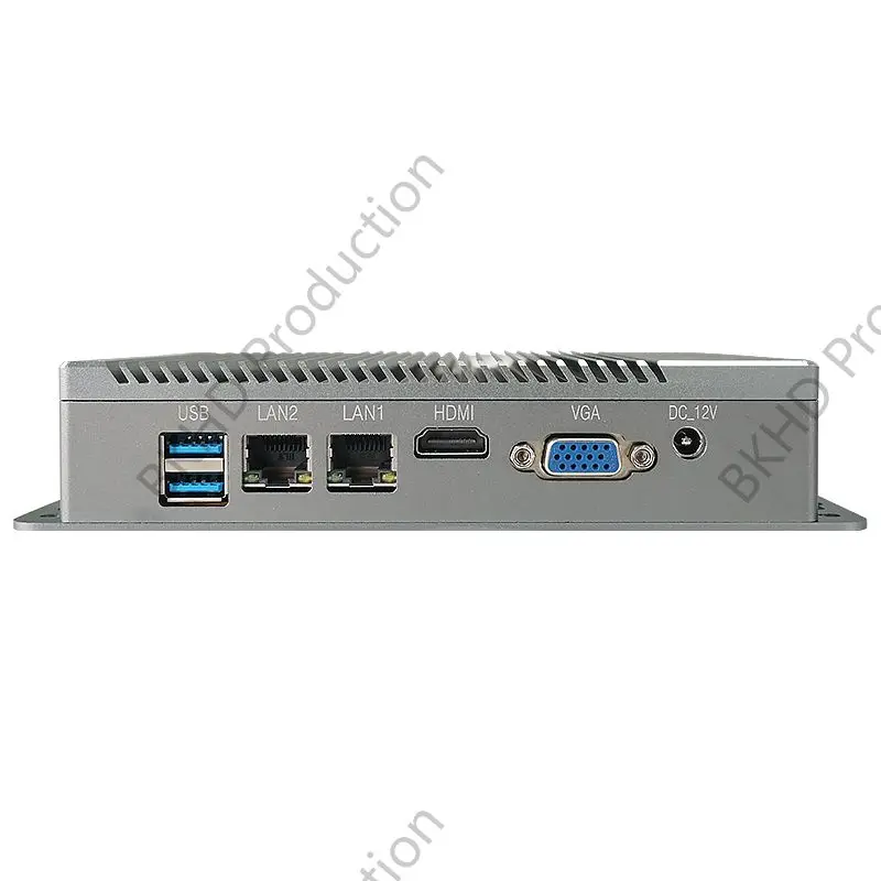 IKuaiOS G40 без вентилятора Nano IPC Celeron J4125 2x1GbE LAN для автоматизации IoT Machine Vision DAQ 2xRS232 BKHD-1090