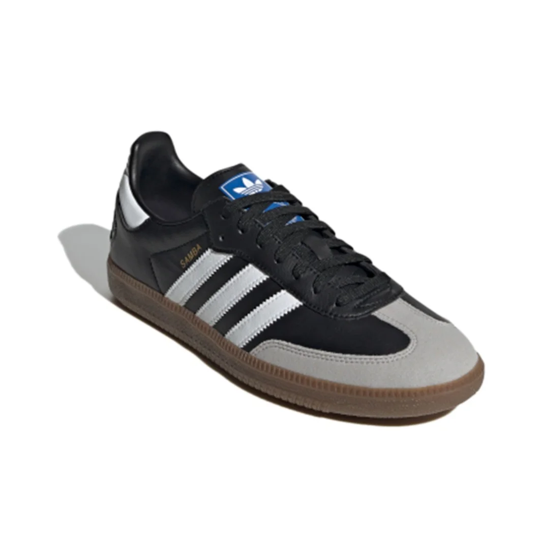 adidas samba OG Men's Women's Moccasin Skateboarding Shoes Flat Outdoor Sports Casual Sneakers Black & Gray