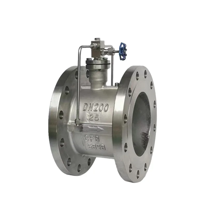 

Check valve 304 stainless steel slow-closing butterfly muffler check valve HH49X-16PDN100/80