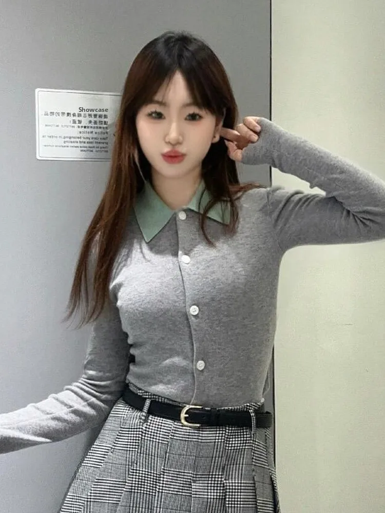 

Элегантный нежный вязаный кардиган-накидка для женщин, весна-лето, новый стиль, мягкий, с завышенной талией, на одной пуговице