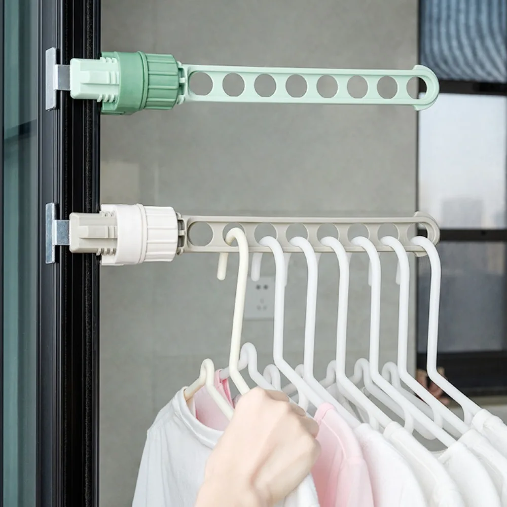 3 Colors Window Frame Clothes Hanger Portable Hanging Drying Rack Indoor Window Drying Rack Home Hanging Rack for Clothes