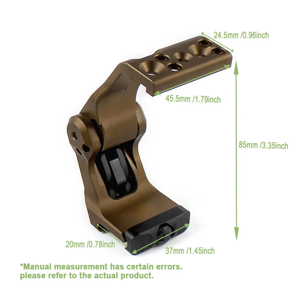 Tactical FAST FTC OMNI 2.26" QD Mount Universal Magnifier Mount G23 G33 G43 G45 Magnifier Scope Mount With Original Markings view 5