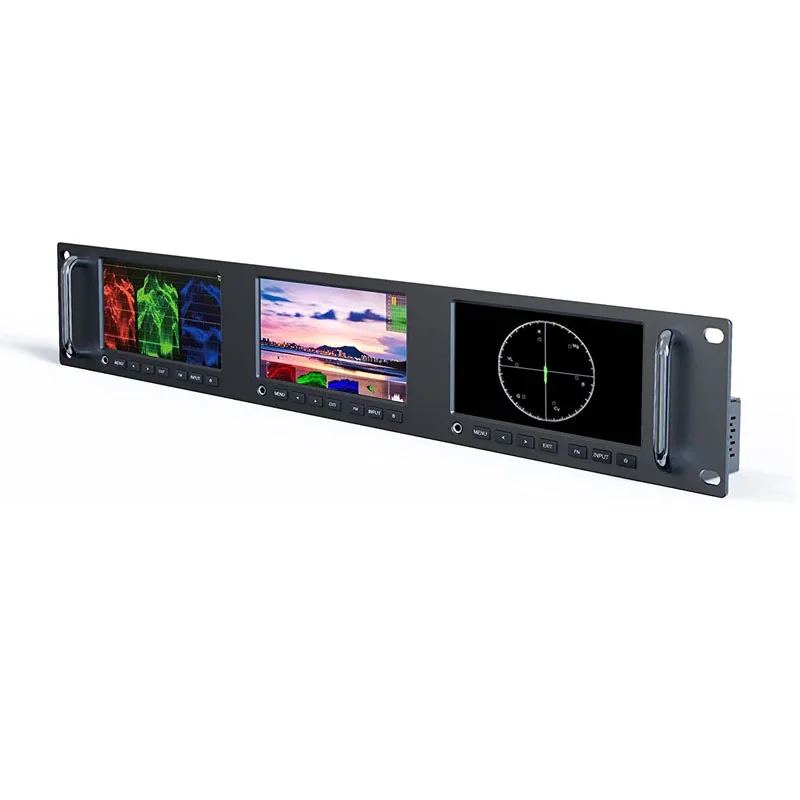 

LILLIPUT RM-503S 5 Inch Full HD 2RU Rack Mount Monitor 1920*108 450nits Live Streaming Broadcast Monitor