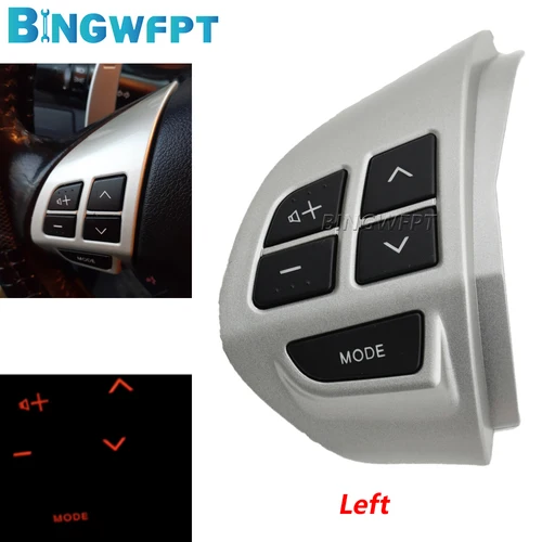 Imagen 1 del producto Botón de Control de Volumen del Volante, Lado Izquierdo, para Mitsubishi L200 (KB) 2006-2016, para Mitsubishi Laner (CX, CY) 2007-2014