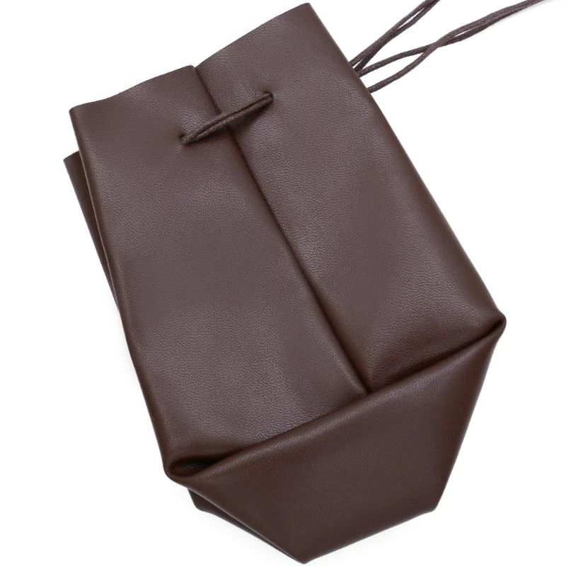 

652F Medieval Leather Side Pack Leather Belt Potion Bottle Medieval Wizard Waist Bag Medieval Belt Pouches For Halloween