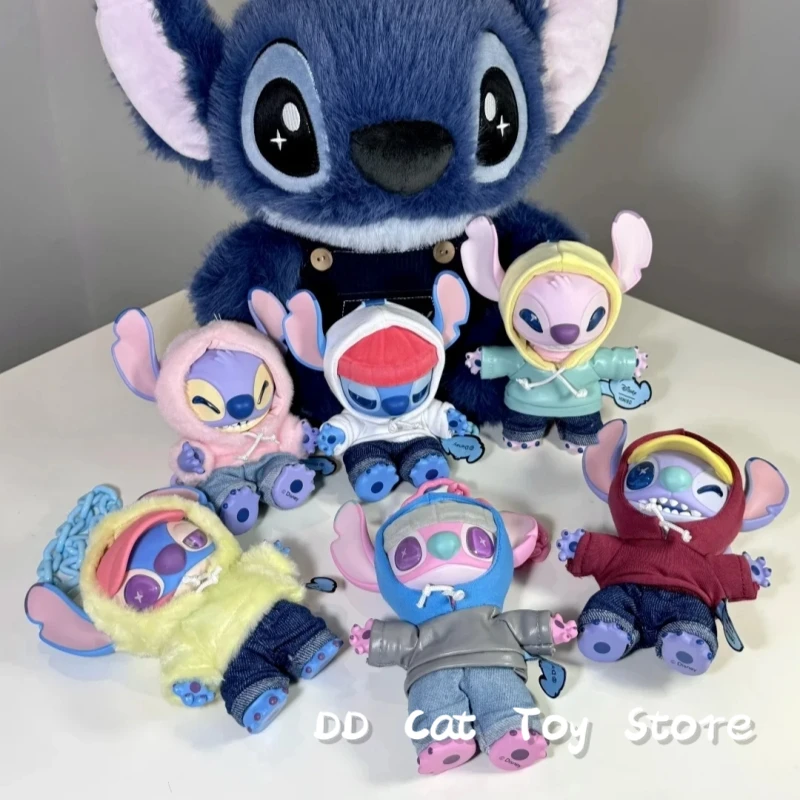 In Stock Genuine Disney Stitch Genz Street Series Blind Box Cute Vinyl Plush Pendant Trendy Play Action Figure Surprise Box Gift