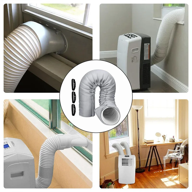 لخرطوم تكييف الهواء أنبوب العادم الغبار العزل الحراري الغطاء الواقي الملحقات لخرطوم مكيف الهواء #2