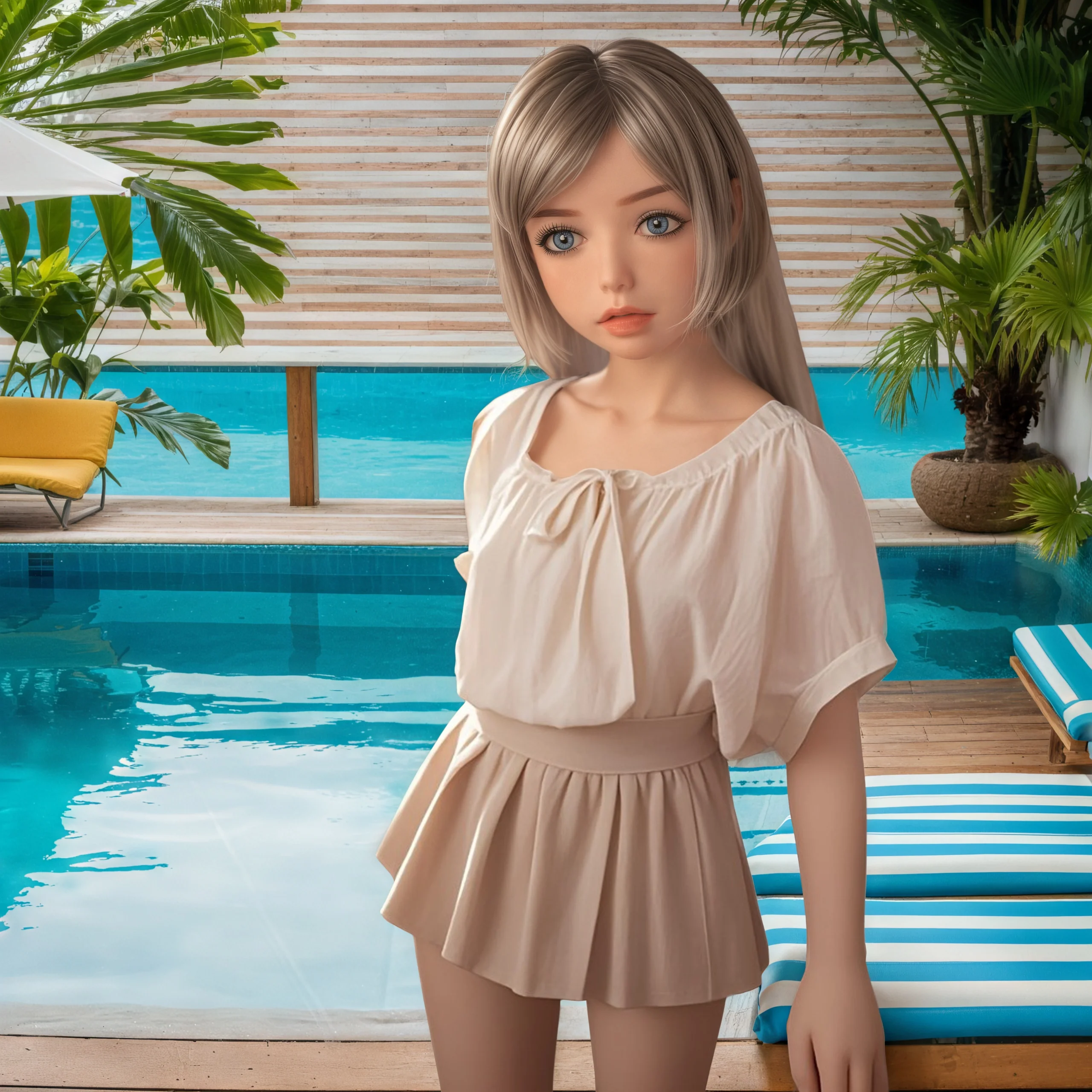 Boneca TPE 40 em corpo inteiro, ossos resistentes, pose versáteis, maquiagem requintada, pele delicada, adequada para fotografia, festas