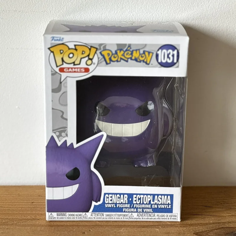 Funko Pop Original Oficial de Pokémon Gengar # Figura de acción de anime 1031, estatua, muñeco decorativo, modelo de colección, juguete de edición limitada, regalo