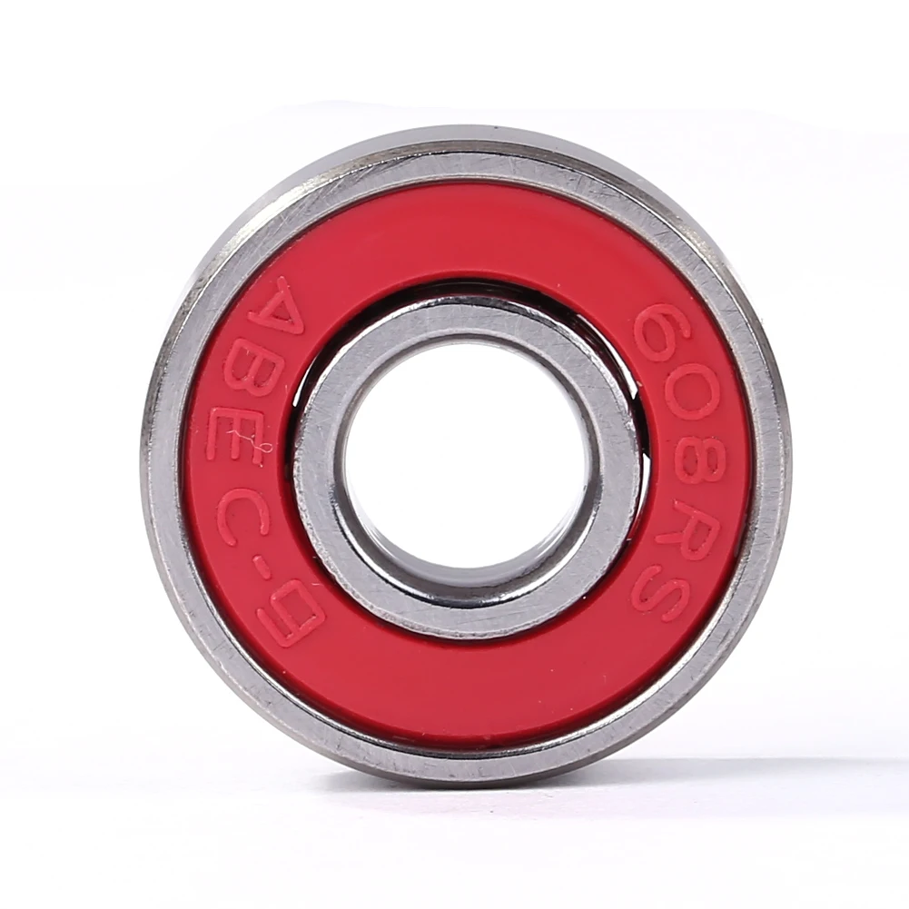 10pcs Inline Roller Skate Bearing Deep Groove 608rs ABEC-9 Miniature Ball Bearings Carbon Steel Longboard Bearing for Skateboard