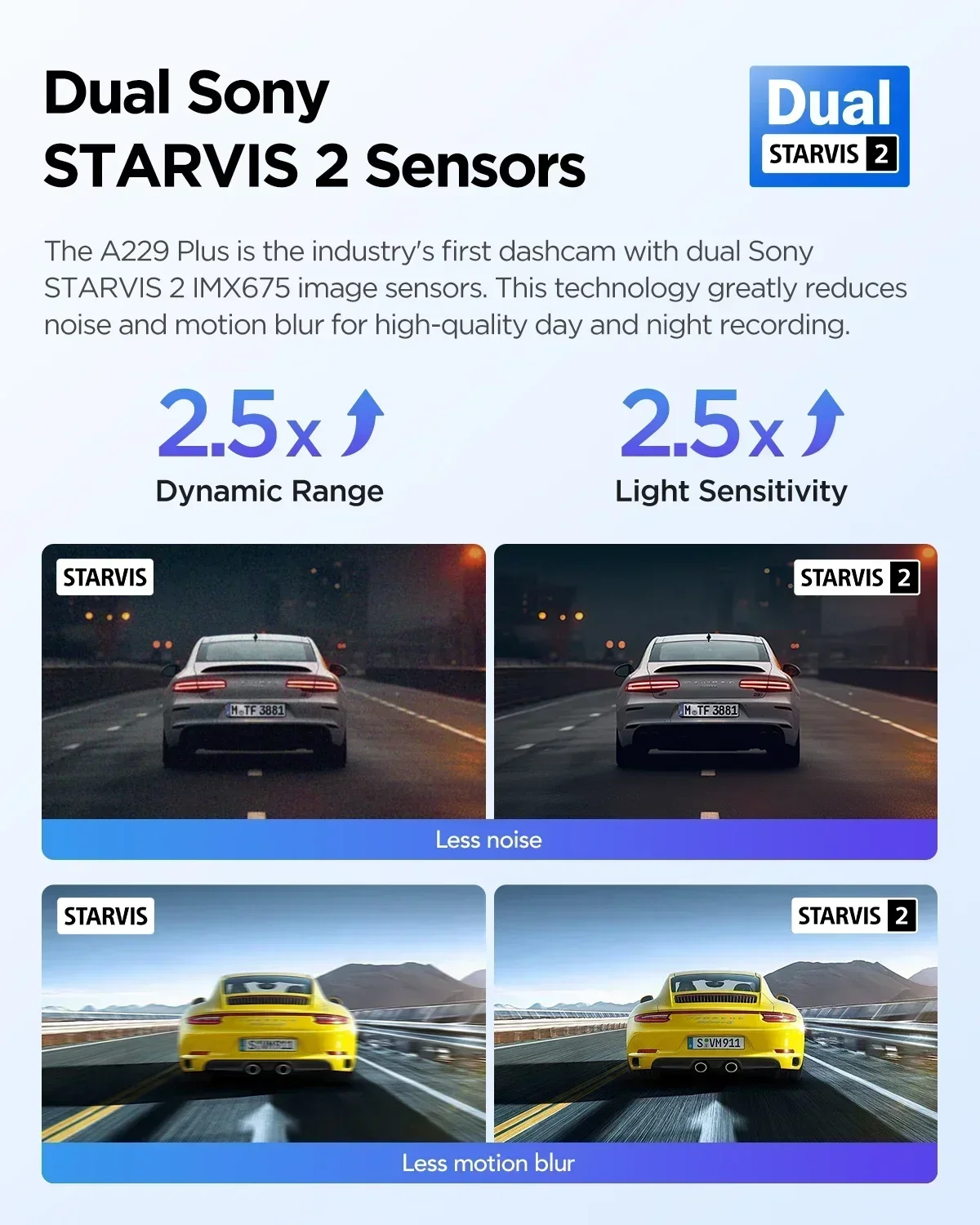 2025VIOFO A229 PLUS Car Dvr 2K HDR Video Recorder 5GHZ WI-FI GPS Voice Control Dash  With  STARVIS 2 SENSOR Night Vision