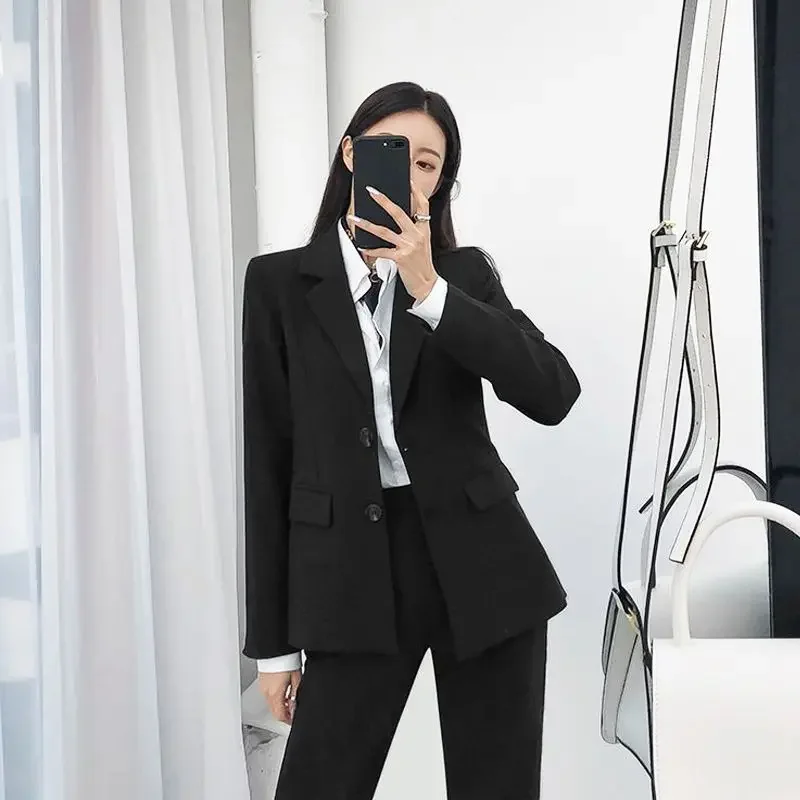 

Women'S Clothing Trend 2025 Blazer Woman Decorate Waist-Cinching Double-Buttoned Bubble Fastening Varsity Half Thickened Patch
