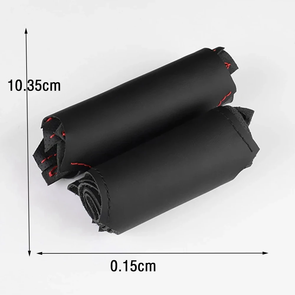 Rutschfester Auto-Lenkradbezug aus schwarzem Wildledergeflecht für Seat Leon Cupra R Leon ST Cupra Leon ST Cupra Ateca Cupra Ateca FR – Detail 11