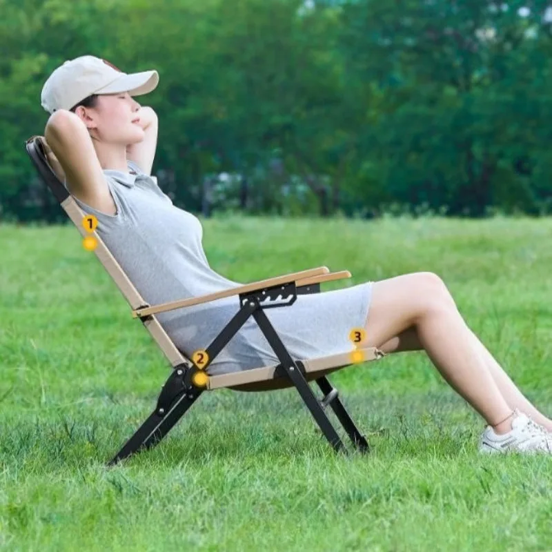الترفيه قابل للتعديل كرسي قابل للطي التخييم في الهواء الطلق الكربون الصلب مريحة كراسي صالة واحدة استراحة الغداء التخييم Suppleis