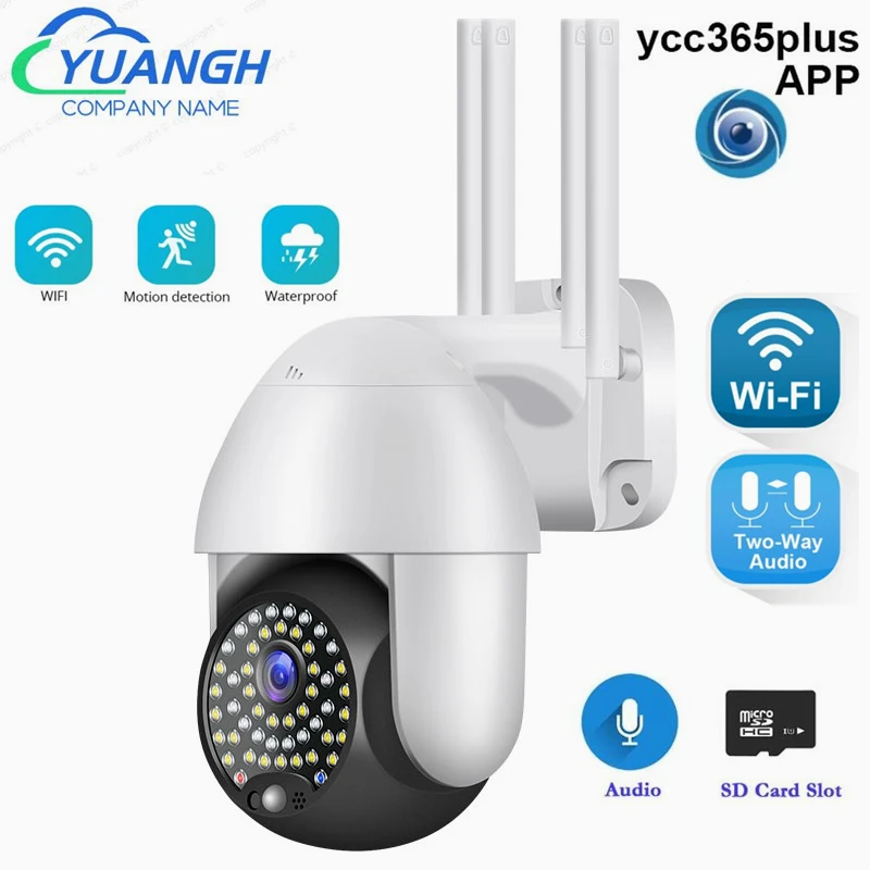 

YCC365 Plus Security WIFI IP Camera 2MP Outdoor Surveillance Camera Color Night Vision Human Detection