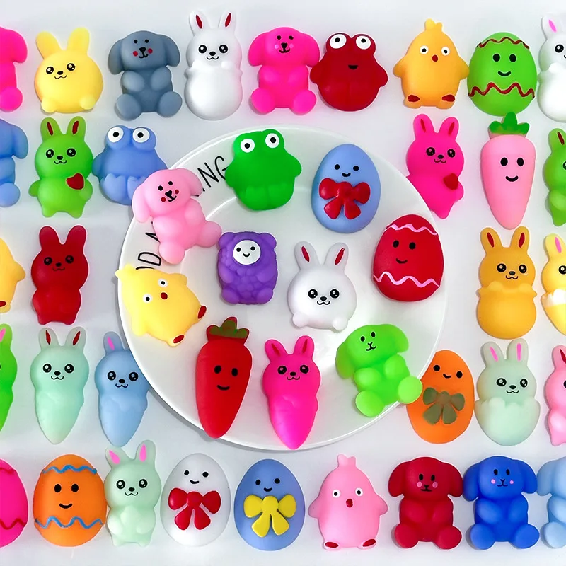 キッズパーティーギフト スクイーズおもちゃ かわいい動物の抗ストレスボール 握りおもちゃ 子供用 ストレス解消 ソフトで粘着性のある楽しいおもちゃ