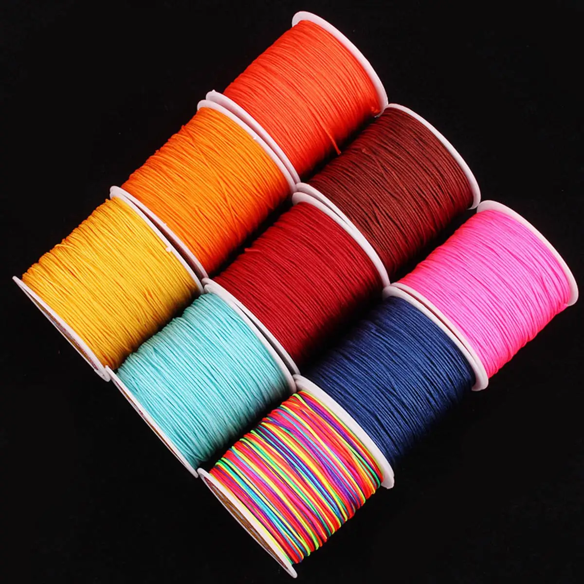 

0.8mm 72# Jade Thread Woven Rope DIY Handwoven Jewelry Bracelet Making Accessories Tassel Pendant Hanging Braid Corde Materials