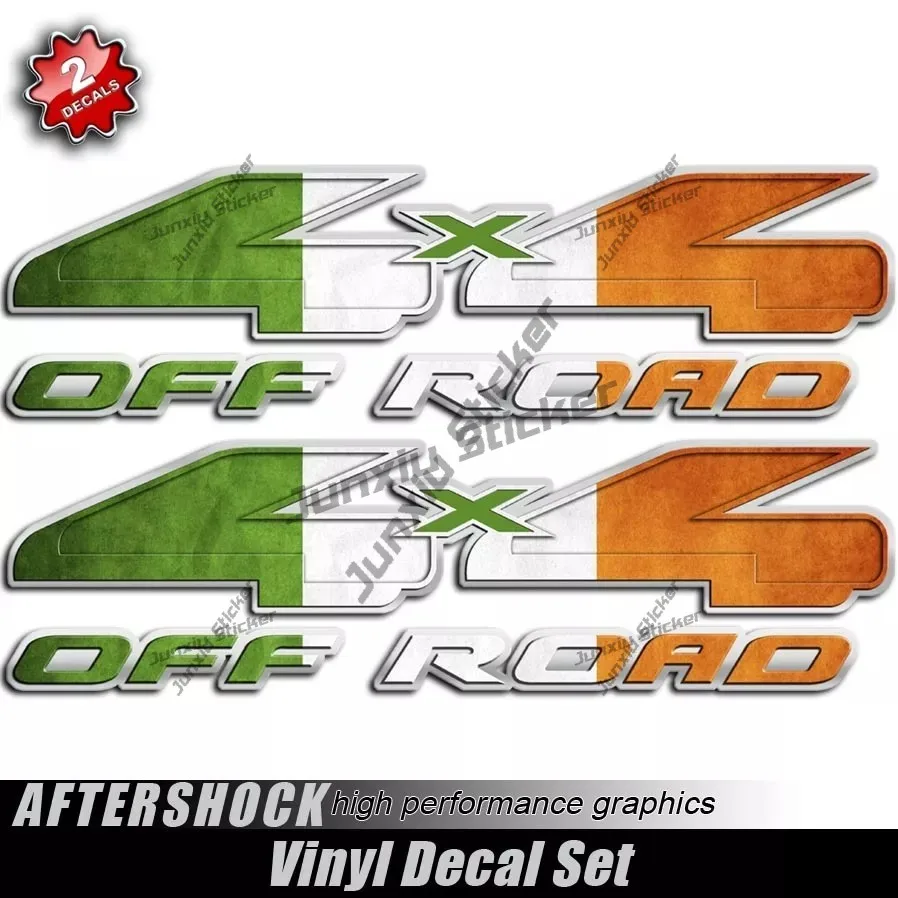 

Ireland 4x4 Off Road Truck Sticker Irish Flag Harp Eire Irl Lucky Shamrock Decal For Bumper Window Laptop Book Fridge Guitar