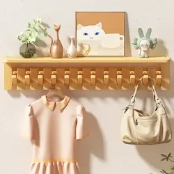 Modular wall Coat racks wooden multifunctional space saving Shelf Storage clothes hangers entrance hall Hanger Living room
