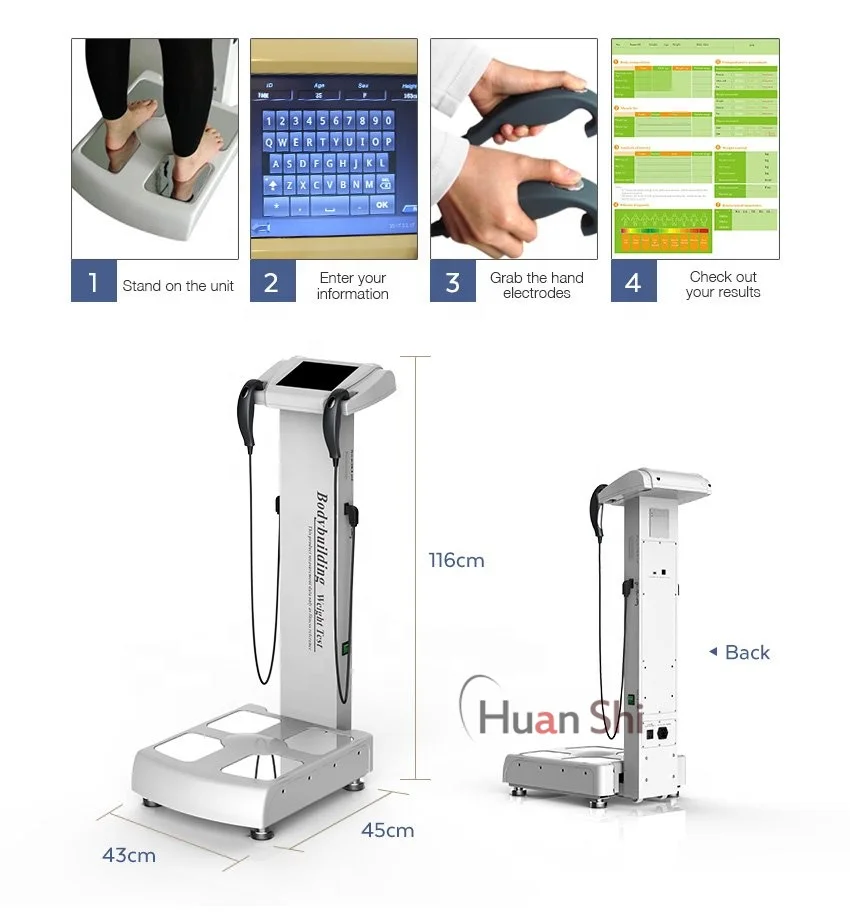 Body composition analyzer / bioelectrical impedance analyzer machine for sale