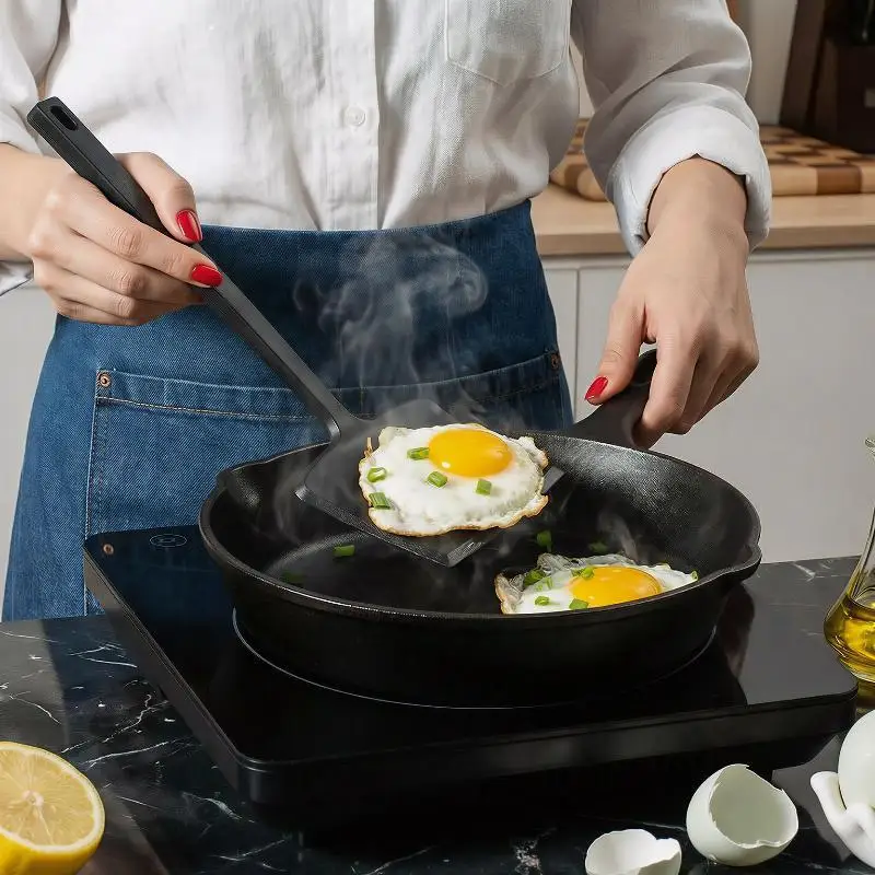 [Heat Resistant Silicone Spatula Set Non-Scratch Food Grade Cookware for Baking Frying Grilling Kitchen Use]