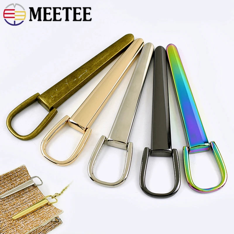 

2/4/10Pcs Meetee Metal Handbag Strap Buckle Side Clip Connector Hook for Bag Hanger Clasp Belt DIY Decorative Hardware Accessory