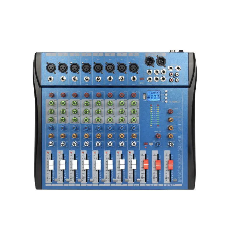 Dj Controller Mixer Audio mixing meter Card Professional Pc Digital Console Interface Console Professional Equipment 8 channels