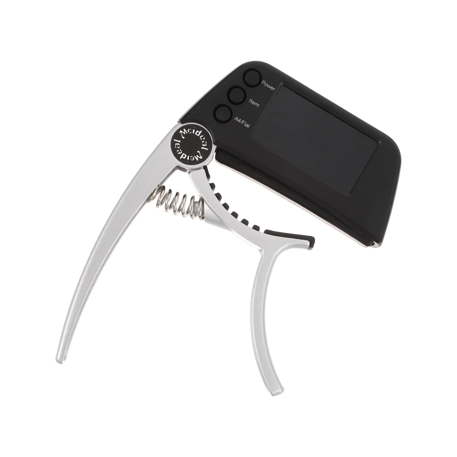 

Aluminum Alloy ABS Guitar Tuner Capo Acoustic Clip Bass Clamp Portable Accessories Silver Small Precise Accurate Convenient
