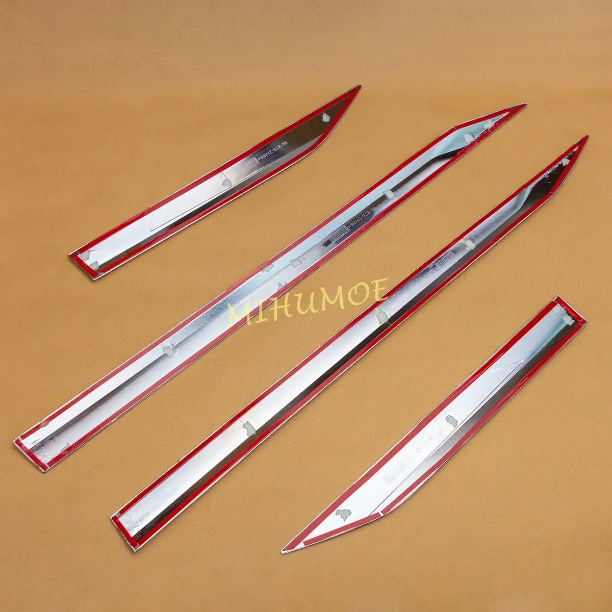 Chrome Door Body Side Skirts Molding Strips For Toyota RAV4 RAV 4 2019 2020 2021 2022 2023 2024 Accessories