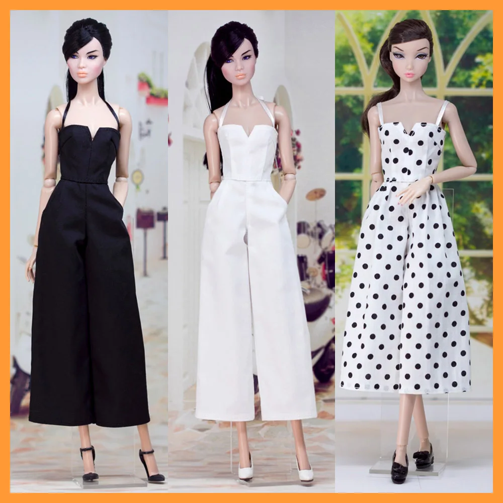 

[Customized] 1/6 Female Sexy Suspenders Slim Jumpsuit One Piece Wide Leg Pants for Momoko OB FR Nippon PoppyParker Dolls Model