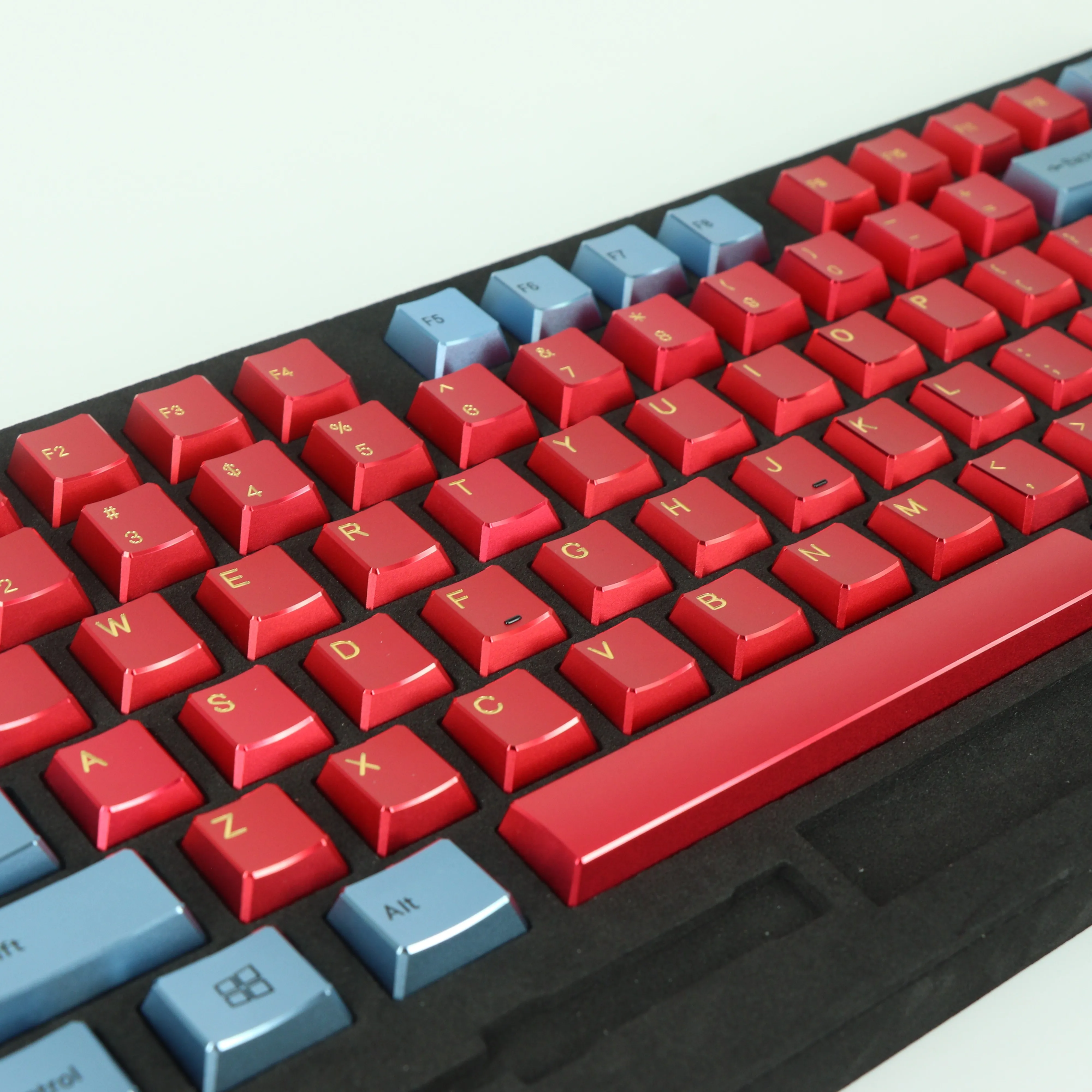 HiUM Aluminum Alloy Keycaps 87Keys Cherry Profile HL High Gloss