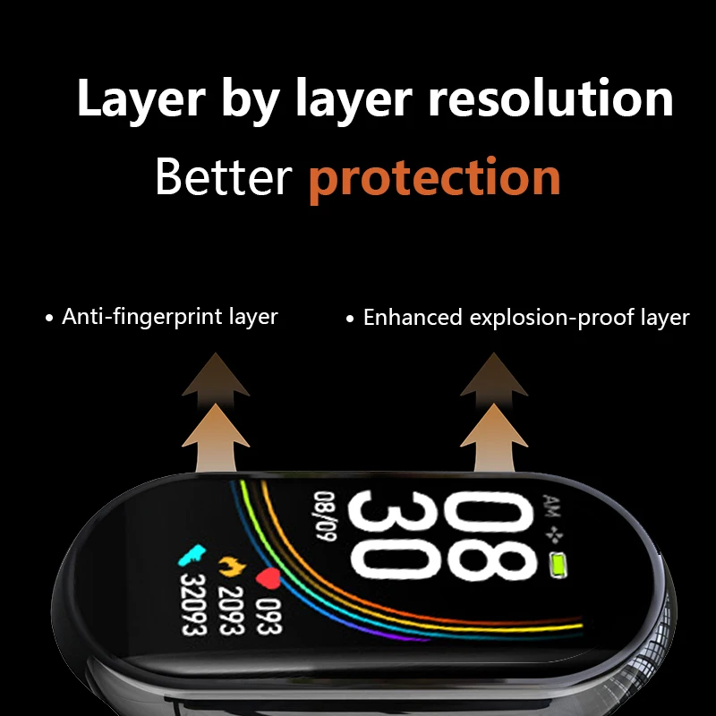 Screen Protector Case For Xiaomi Mi Band 8 Tempered Glass Film + Cover Bumper Miband8 Full Coverage Protection Shell Accessories