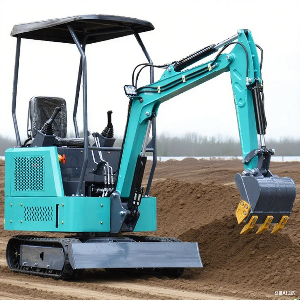 Custom 1.8 Ton Mini Excavator Multifunctional Diesel Power Small Digger Construction Machinery For Home Use And Rental Services