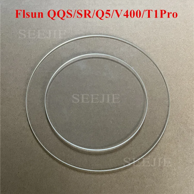 

New 3D Printer Round Borosilicate Glass For Flsun QQS/QQS Pro/SR/Q5/T1 Pro/V400