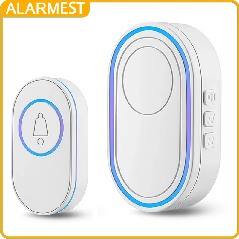 ALARMEST Home Welcome Doorbell Intelligent Wireless Doorbell Waterproof Remote EU AU UK US Plug smart By Bell Chime