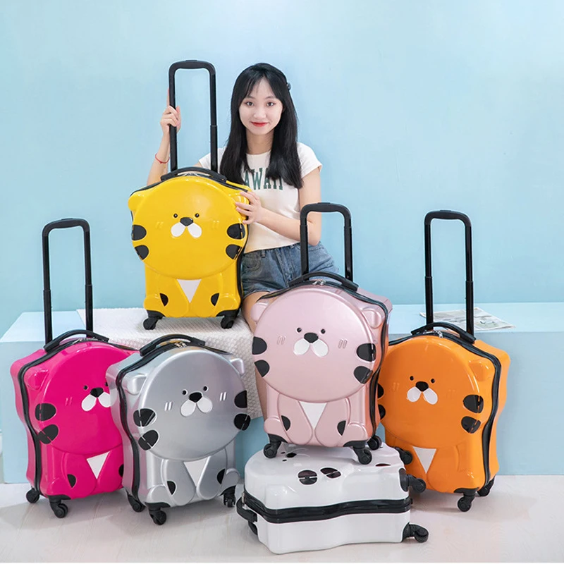 Suitcase for Children Universal Wheel New Boarding Box 20 inch Suitcase Travel Bags Carry-on Trolley Case Cartoon Kids Luggage