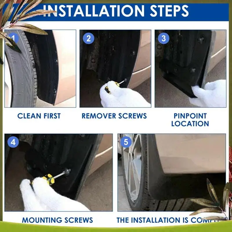 AB98-4PCS Car Mudguard Mud Flaps Splash Mud Guard Fender For Ford Fusion Mondeo 2013-2020 Car Accessories
