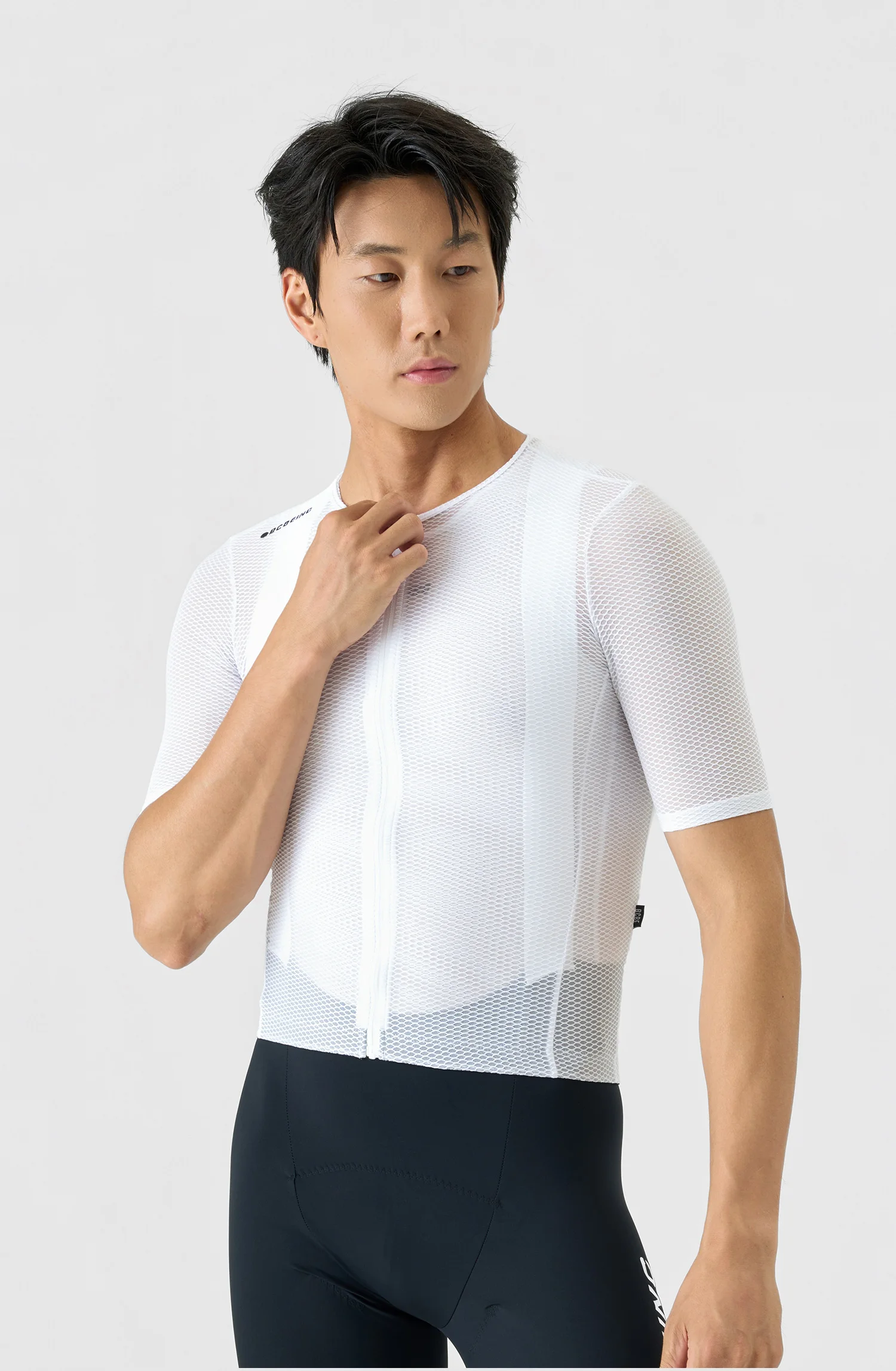 BCBE-ING Herren-Profi-Radtrikot, kurzärmelig, schmale Passform, Netzstoff, Rennrad-Shirt, Kleidung, Maillot Ciclismo Hombre, mit Taschen – Detail 14
