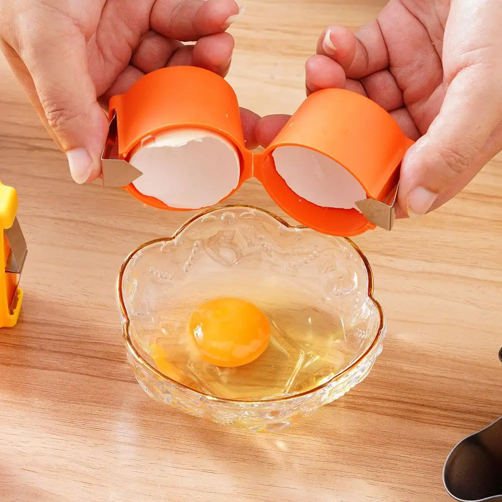 Abridor de cáscara de huevo, herramienta de cocina para hornear, pelador de huevos, herramienta separadora de huevos de mano para el hogar, Kit de suministros de cocina, 1/3 Uds.