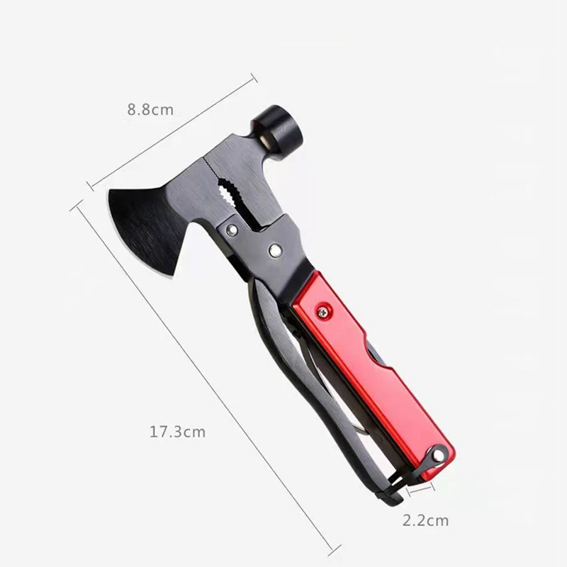 \مطرقة أداة فأس متعددة الوظائف/ستة عشر في واحد قابلة للطي متعددة الوظائف مطرقة فأس أداة طوارئ للتخييم في الهواء الطلق أداة متعددة #5