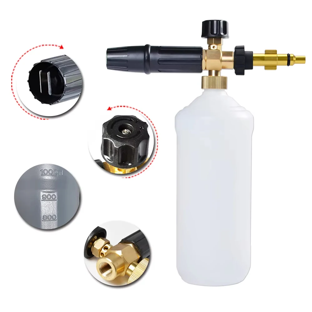 폼 생성기 스노우 폼 랜스 비누 건 폼 노즐 Sterwins Crosser Parkside Deko Argos Qualcast 고압 자동차 세탁기