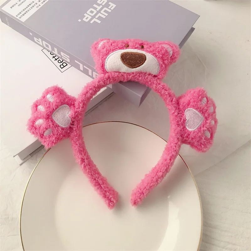 Plush Disney Ears Lotso Headband Women Cute Dumbo Hairbands Girl StellaLou Doll Soft Hair Accessories Kid Boys Cosplay Xmas Gift