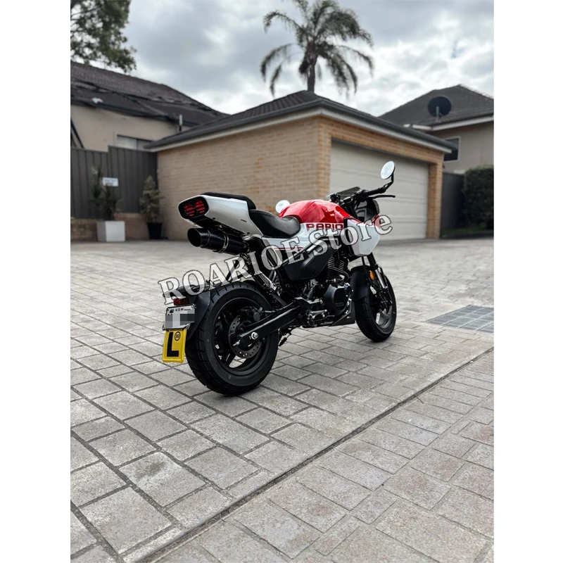 Slip On For CFMOTO Papio 125 XO-1 XO-2 Baboon 2023 2024 Motorcycle Exhaust Middle Link Pipe Modify 51MM DB Killer Tail Muffler
