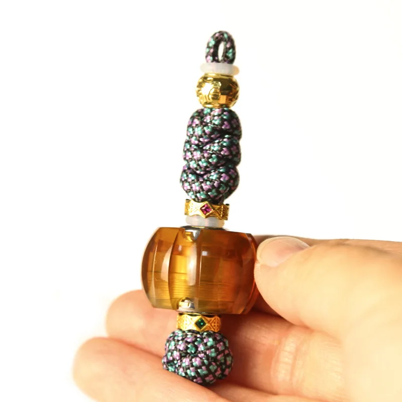 Mini cuchillo giratorio EDC, juguete para aliviar el estrés, colgante, rodillo de punta superior, líneas de suspensión antiestrés, alivia la ansiedad