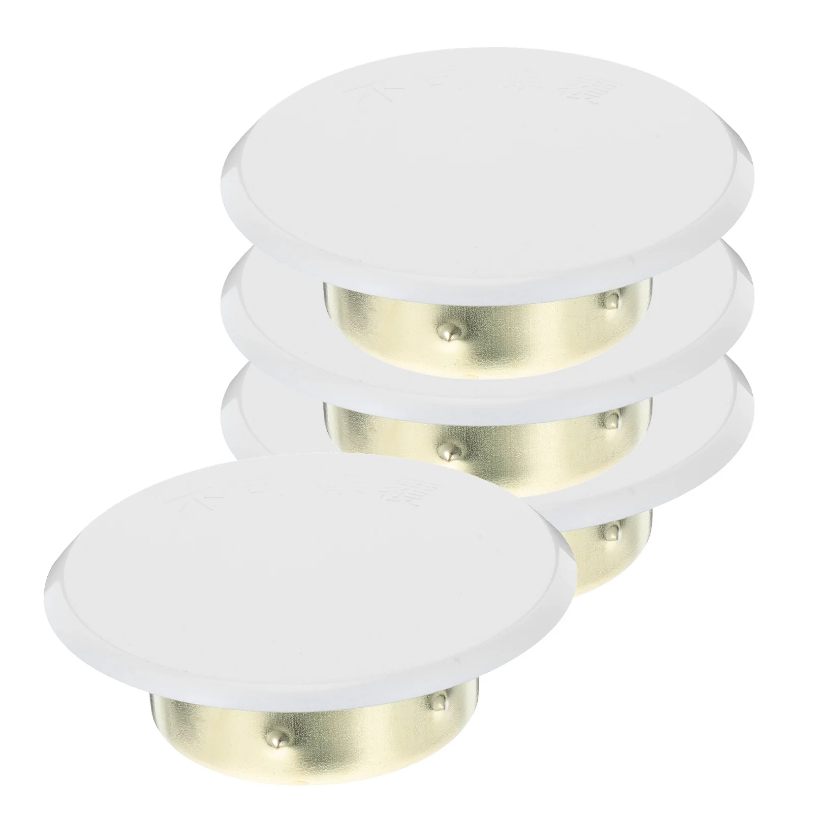 4 個の火災スプリンクラーカバープレート隠し金属ノズルキャップ住宅用商業用装飾安全システム交換用